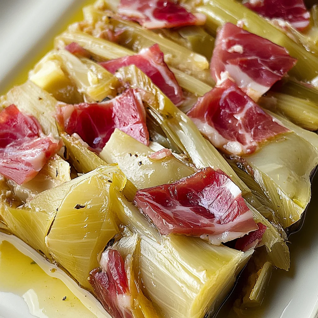 alcachofas con jamon