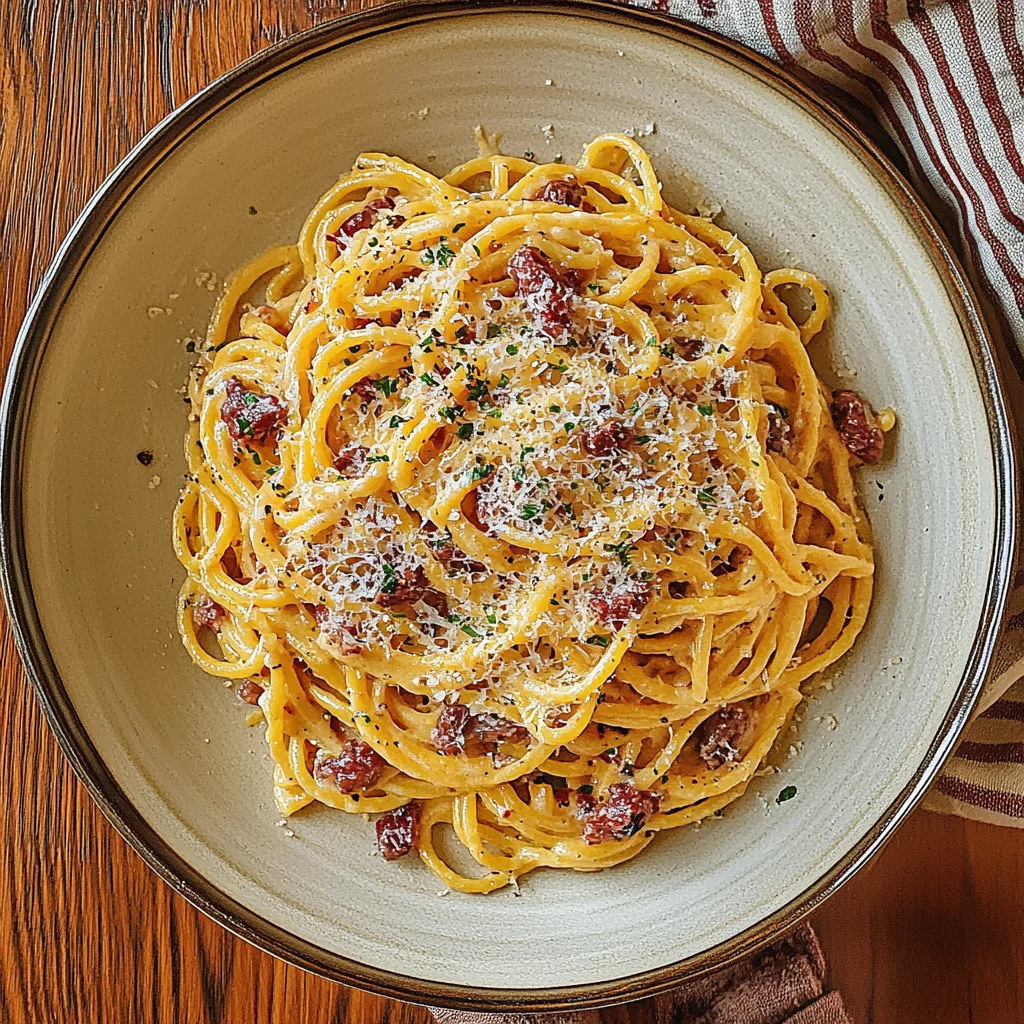 espaguetis a la carbonara