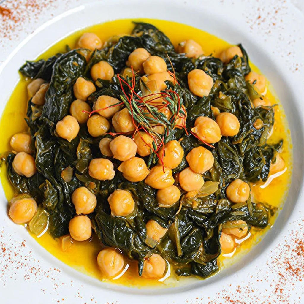 garbanzos con espinacas
