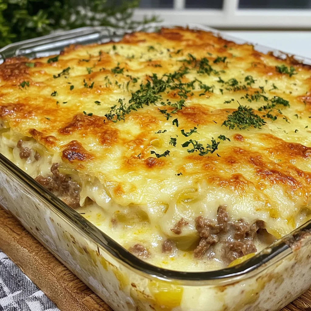 lasaña de carne y verduras