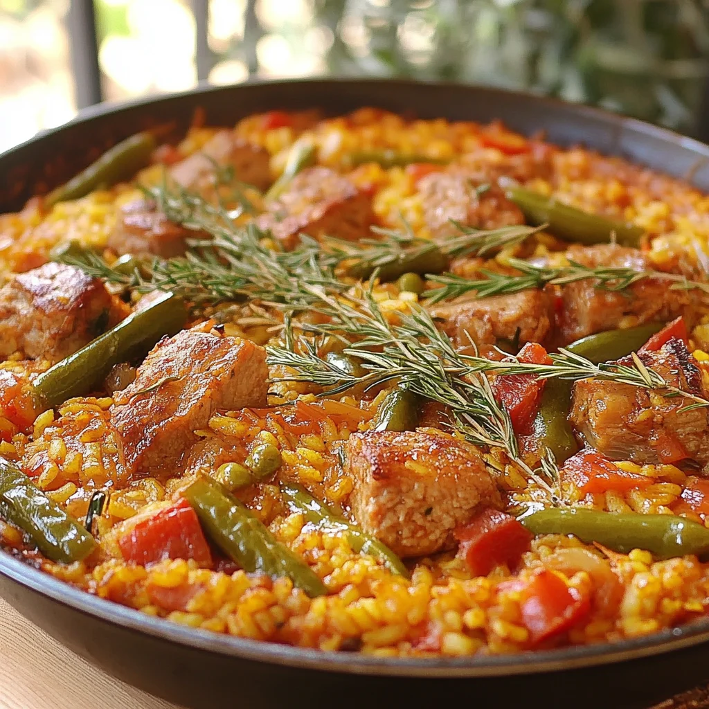 paella de carne