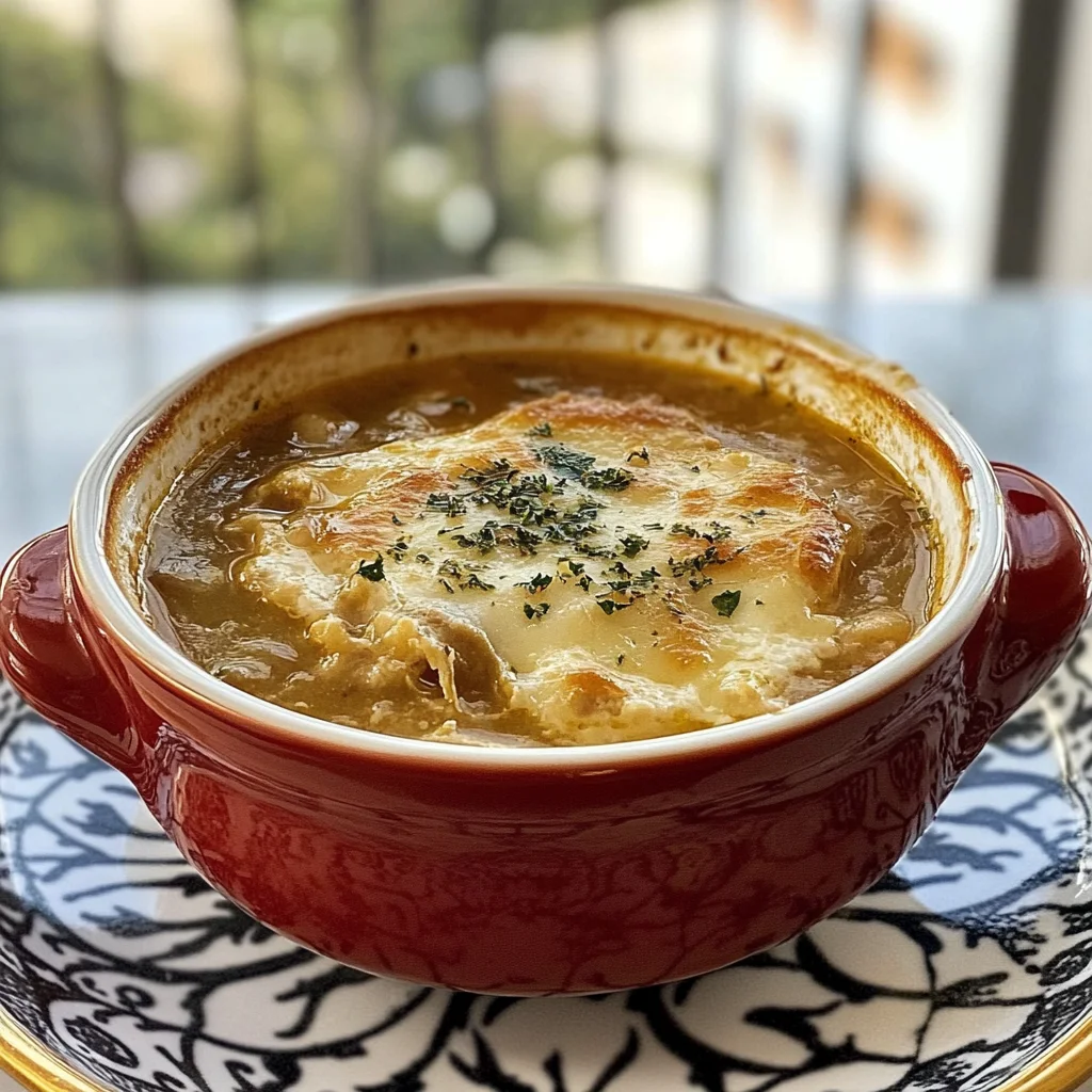 sopa de cebolla