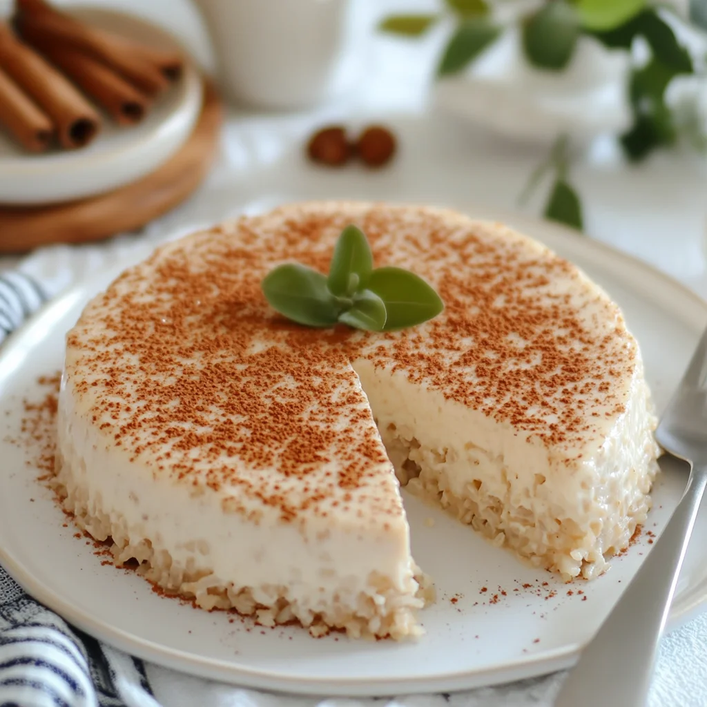 tarta de arroz con leche