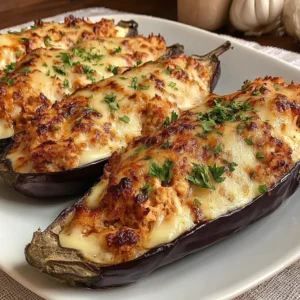 Berenjenas rellenas de atún