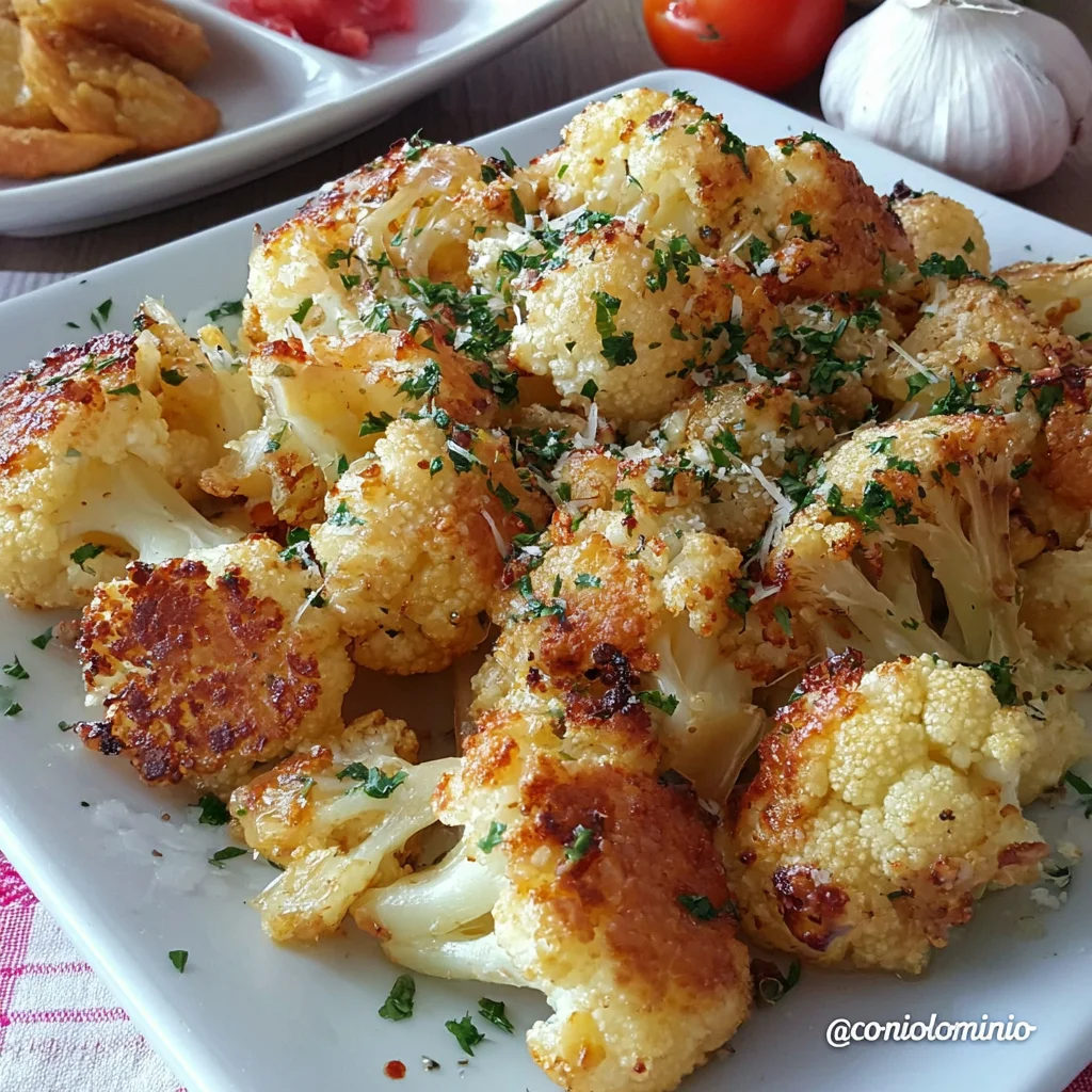 Coliflor al horno con especias