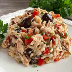 Ensalada de arroz y atún