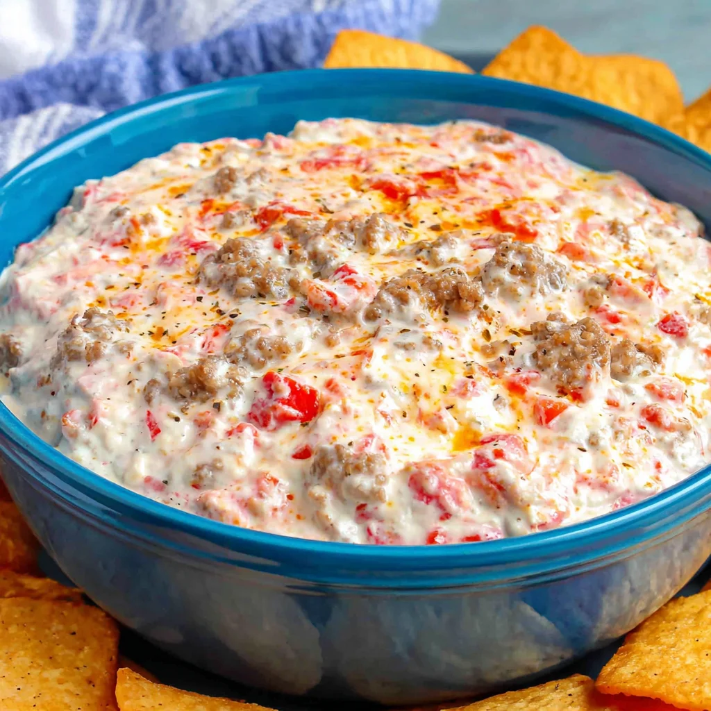3-Ingredient Sausage Cream Cheese Dip: The Easiest Appetizer Ever!