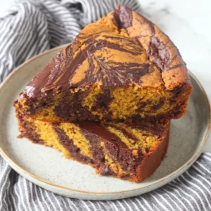 Bizcocho de calabaza y chocolate
