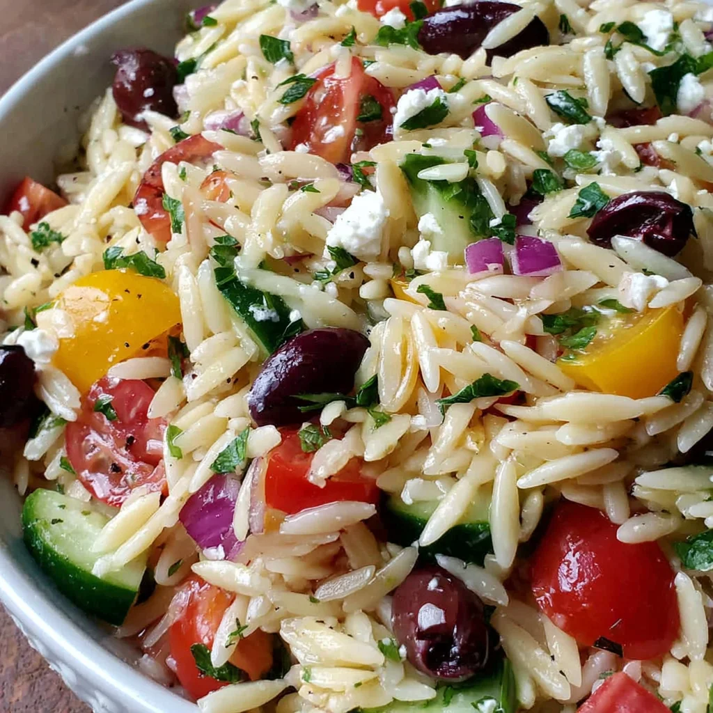 Greek Orzo Pasta Salad: A Mediterranean Delight