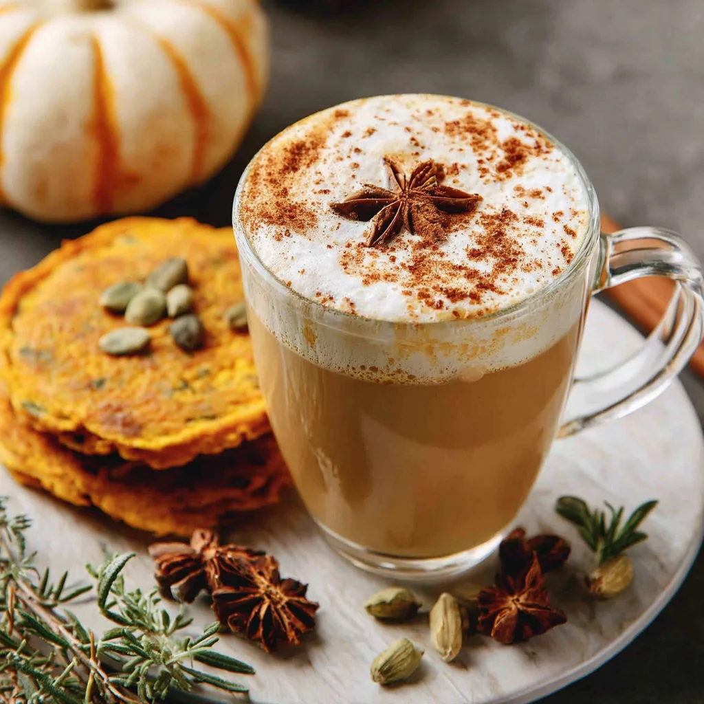 Latte de calabaza y especias