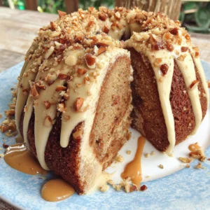 Pastel Relleno de Café y Almendras