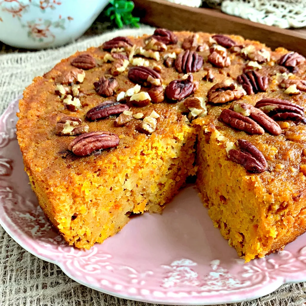 Pastel de calabaza y nueces