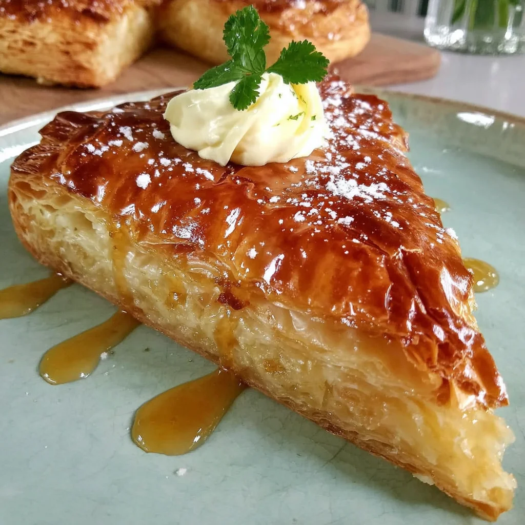 Pasteles de hojaldre con crema de limón