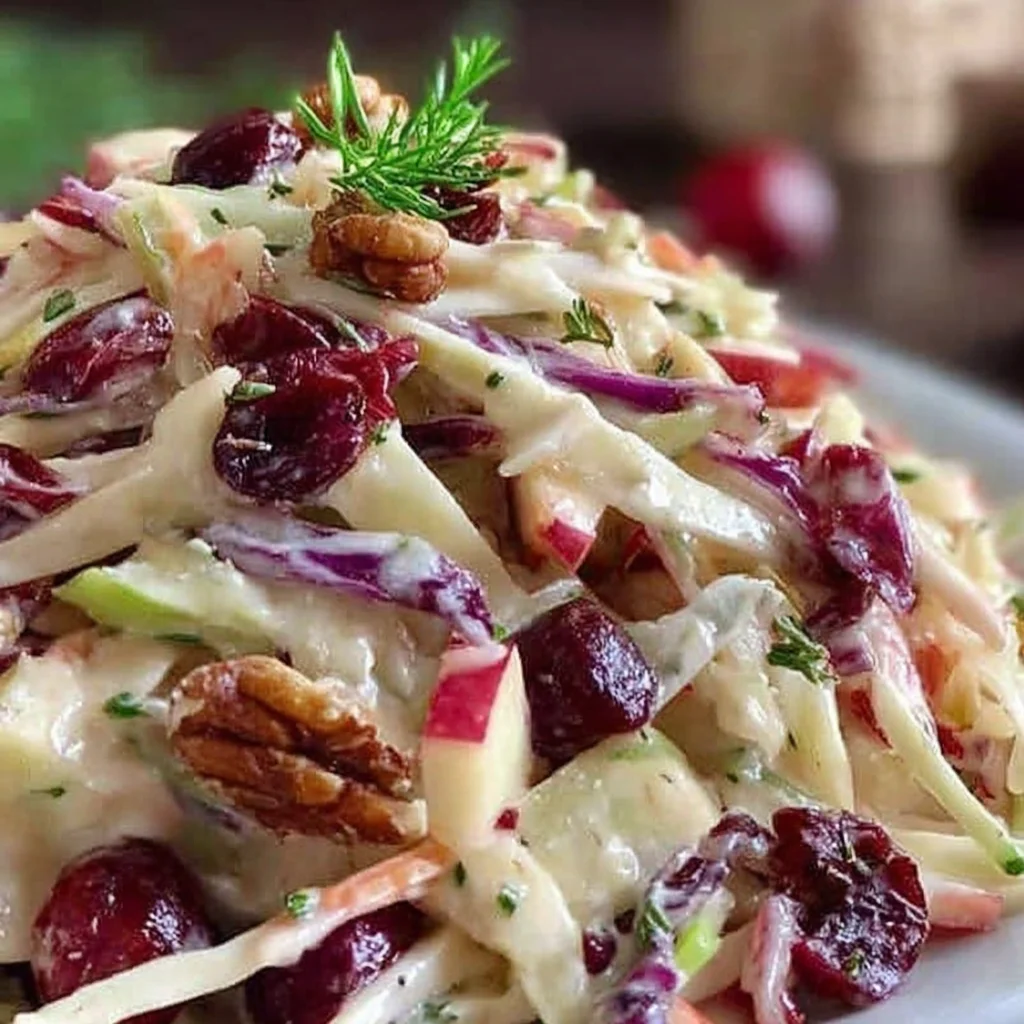 Apple Cranberry Coleslaw Recipe