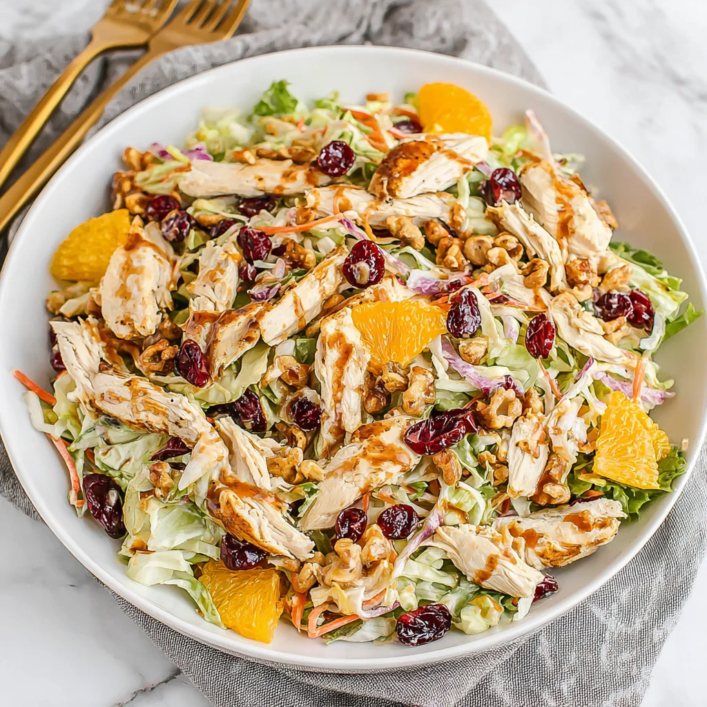 Asian Chicken Cranberry Salad: A Festive & Flavorful Fusion