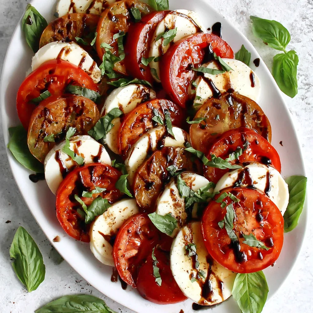 Caprese Salad with Balsamic Reduction