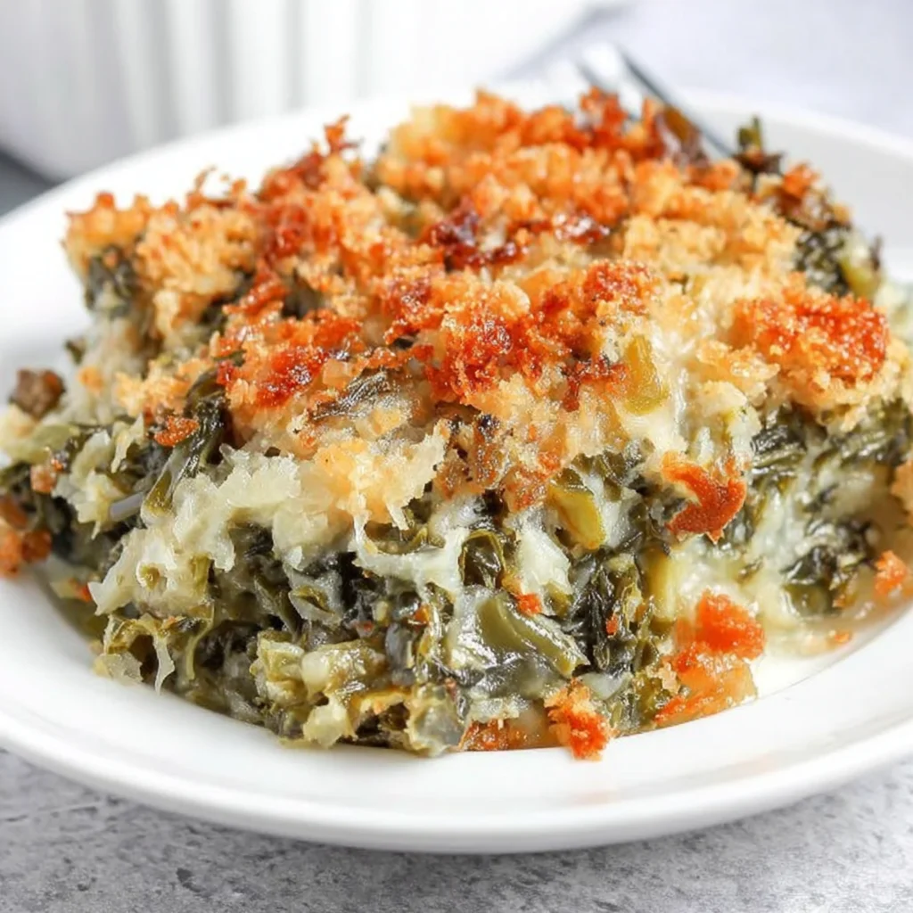 Cheesy Collard Greens Gratin: A Southern-Inspired Baked Casserole That Redefines Comfort Food