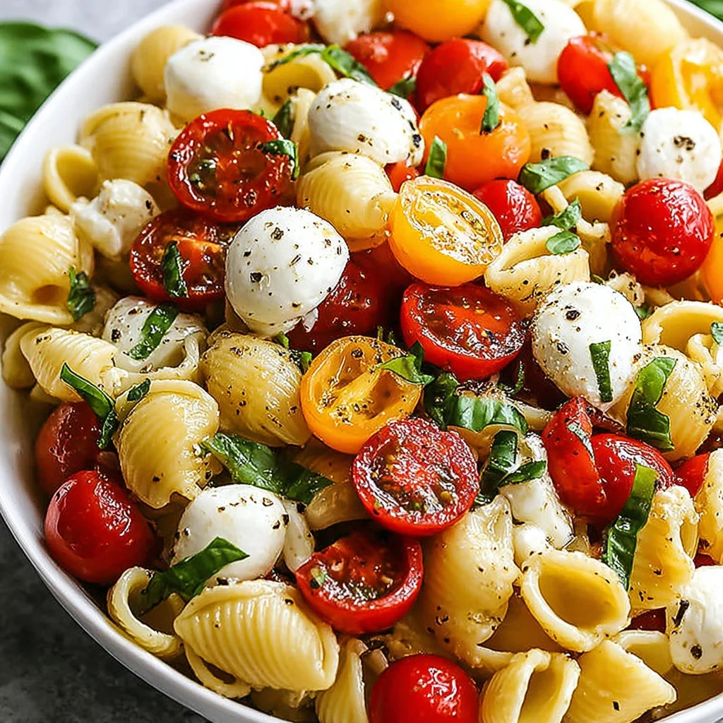 Creamy Caprese Pasta Salad: A Burst of Fresh Summer Flavor