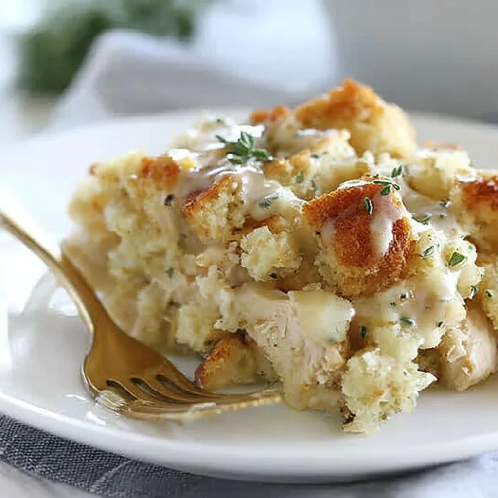 Creamy Chicken and Stuffing Casserole