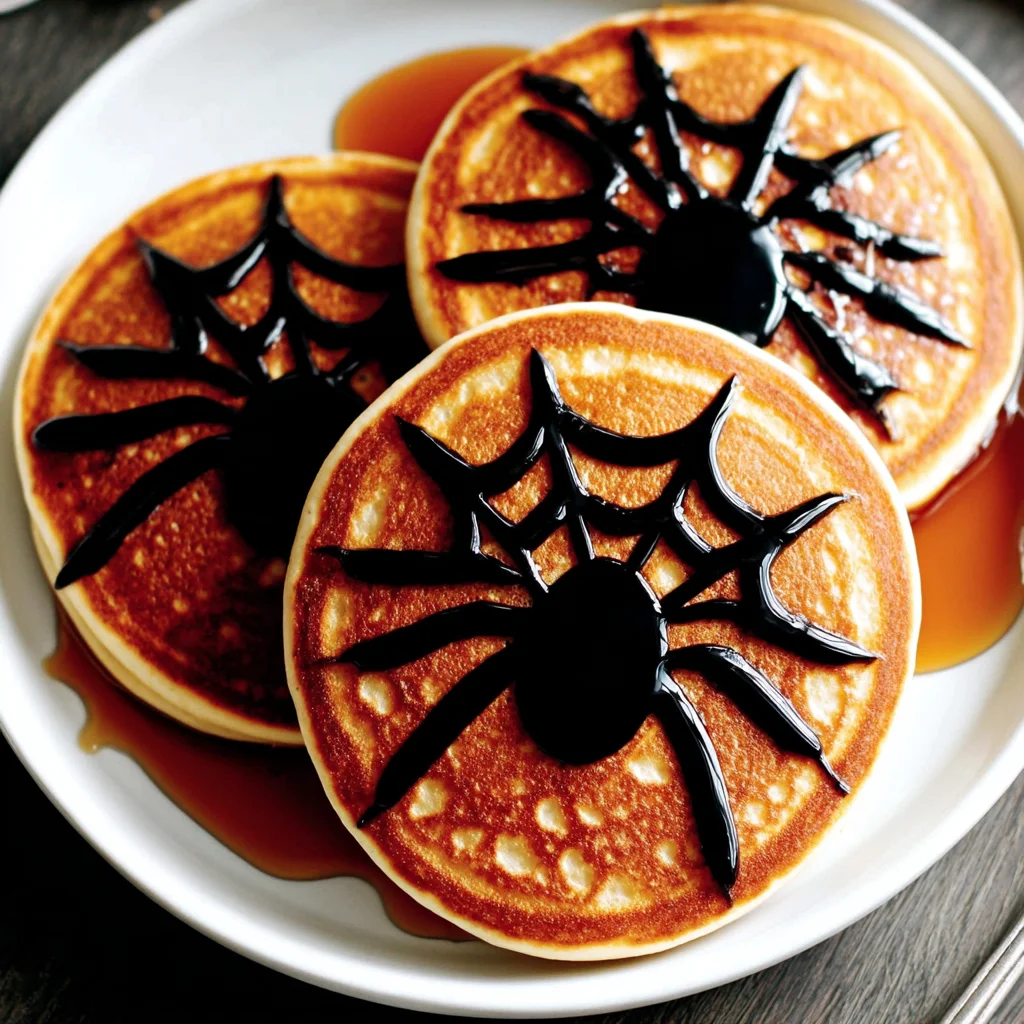 Halloween Spider Pancakes: A Spooktacular Breakfast Treat