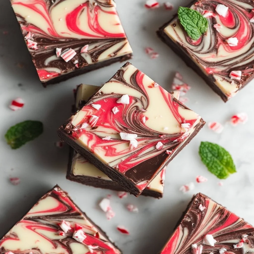 Peppermint Swirl Fudge