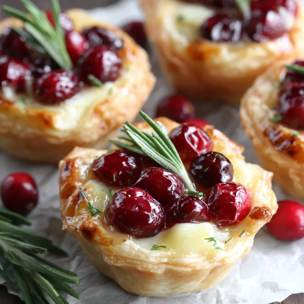 Savory Cranberry and Brie Tartlets: A Festive Appetizer