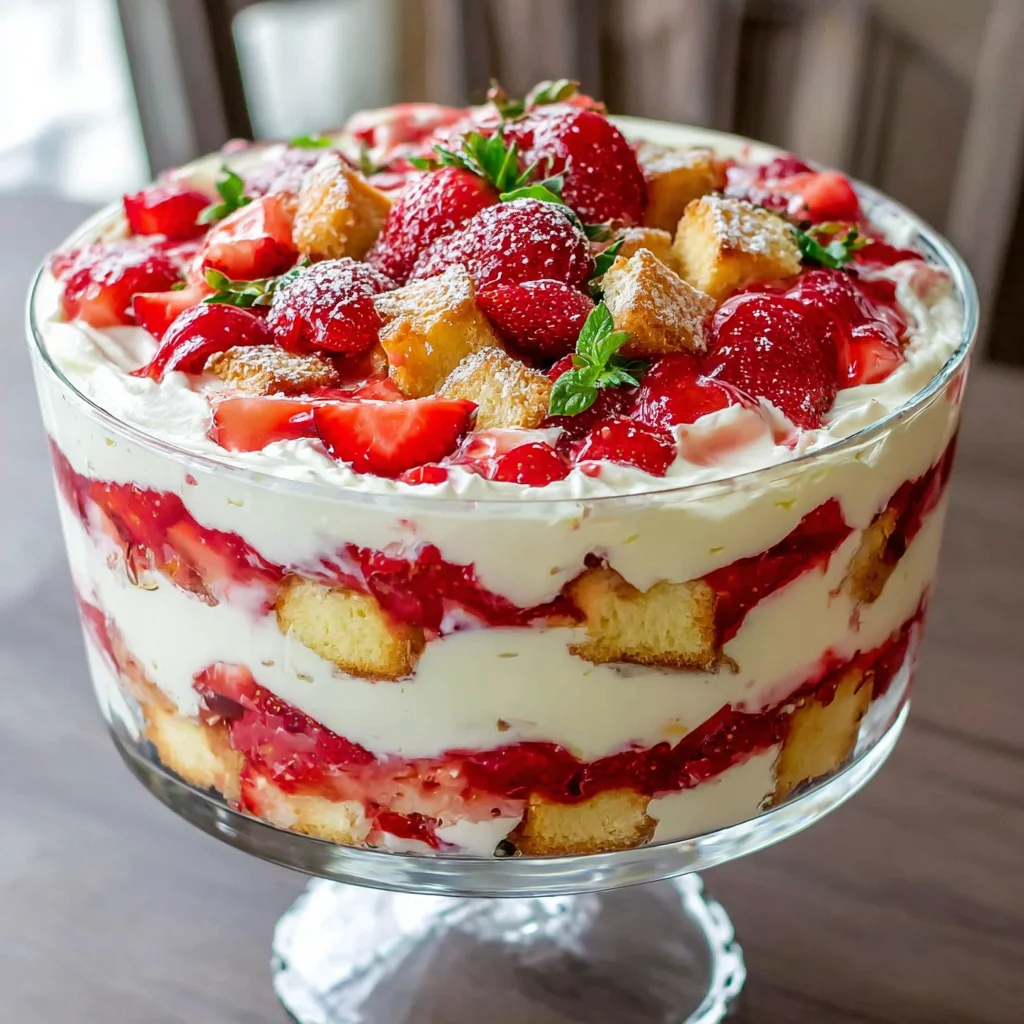 The Ultimate Strawberry Cheesecake Trifle: A No-Bake Layered Dessert Masterpiece