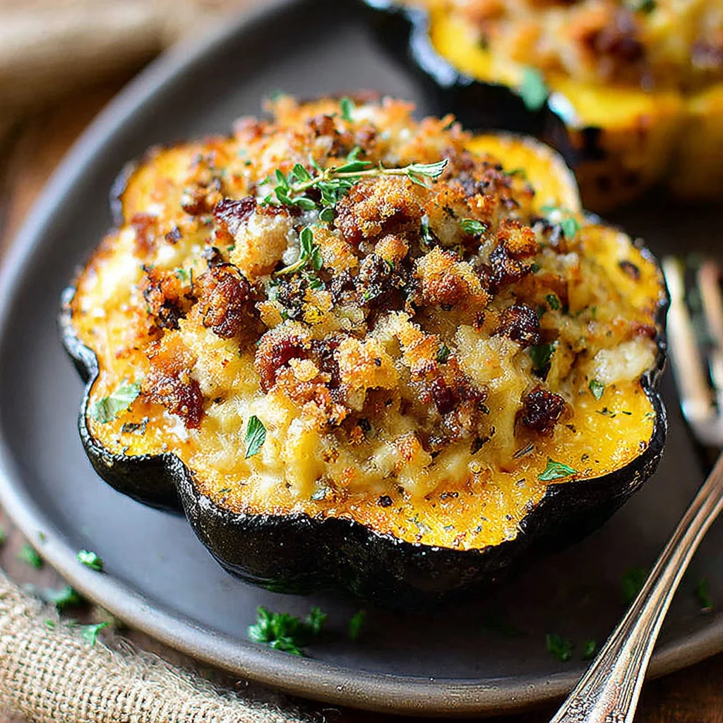Stuffed Baked Acorn Squash
