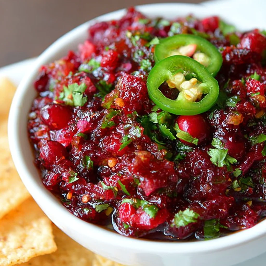Sweet and Spicy Cranberry Salsa: A Festive Twist on a Classic Dip