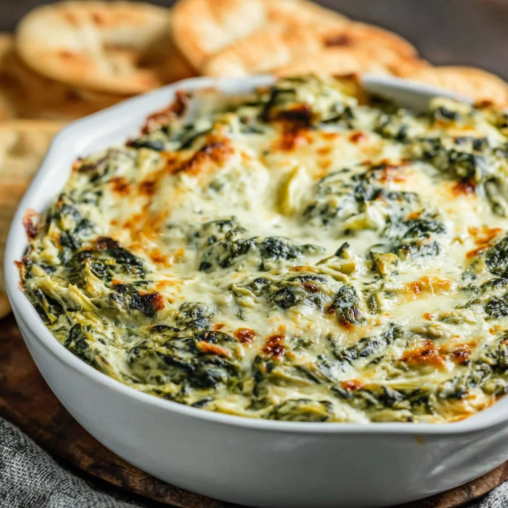 The Ultimate Creamy Spinach Artichoke Dip Recipe: Baked to Golden Perfection