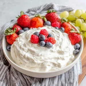 Creamy Vanilla Fruit Dip