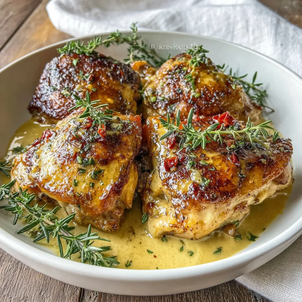 The Ultimate Dijon Chicken Thighs Recipe: Crispy Skin and a Creamy Sauce Masterpiece