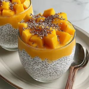 Mango Coconut Chia Seed Pudding