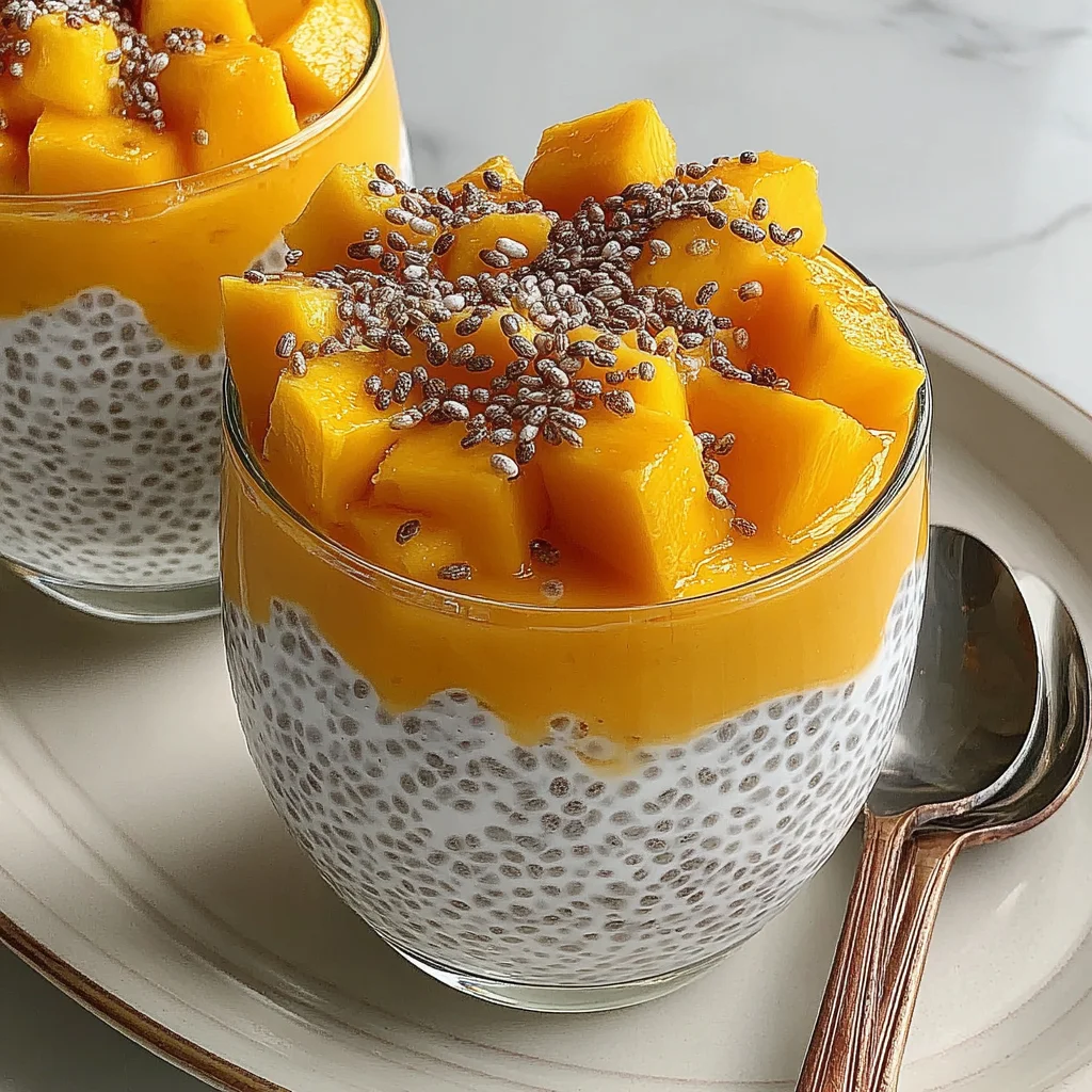 Mango Coconut Chia Seed Pudding: The Tropical, No-Bake Breakfast Dream