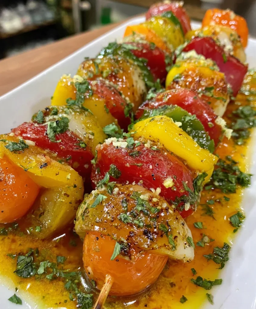 Brochetas Caprese con Reducción de Balsámico
