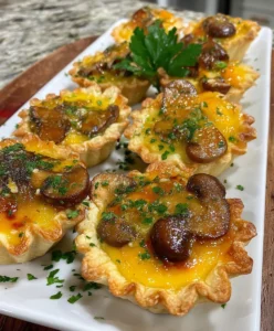 Tartaletas de Champiñones y Queso Gruyère