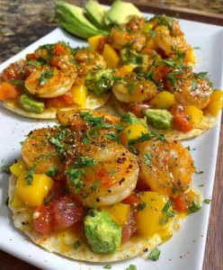 Tostaditas de Aguacate y Camarón