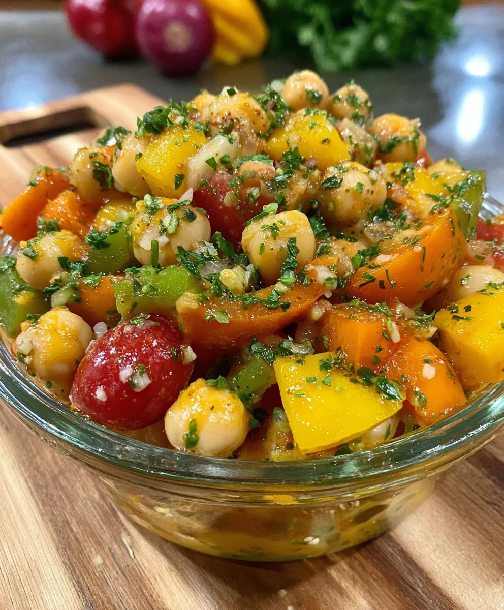 Ensalada de Garbanzos Mediterránea en Vasitos